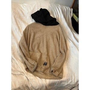 First Fashion Design Fleece Soft Hoodie Mens L